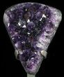 Dark Amethyst Crystal Cluster On Stand - Gorgeous #50710-2